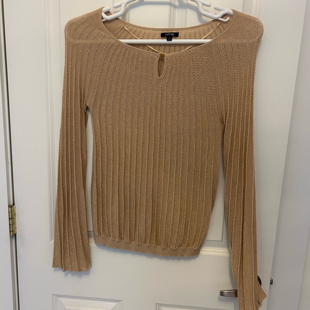 Apt. 9 Light Brown Crew Neck Sweater